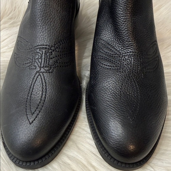 Ralph Lauren Prestyn Leather Ankle Booties - Picture 4 of 8